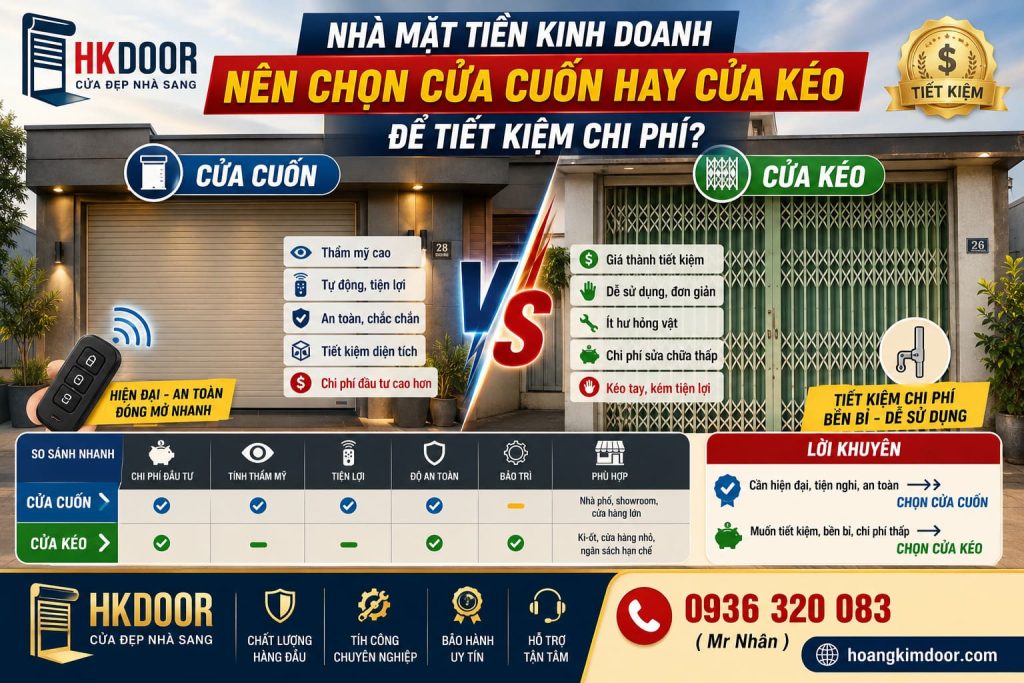 Nhà Mặt Tiền Kinh Doanh Nên Chọn Cửa Cuốn Hay Cửa Kéo (1)