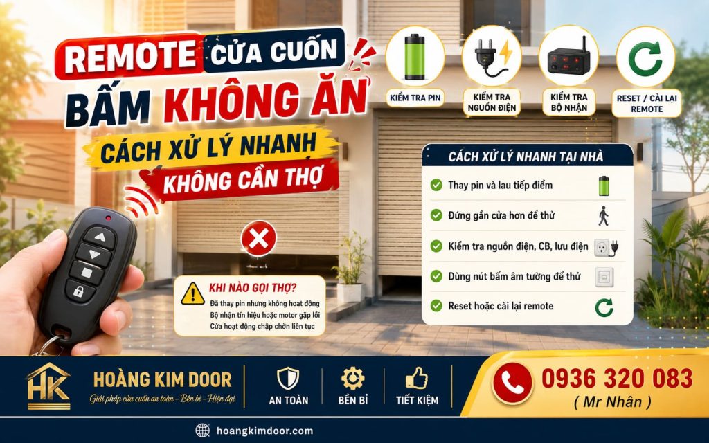 Remote Cửa Cuốn Bấm Không Ăn (1)
